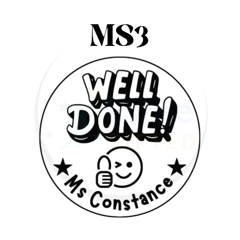 Custom Motivational Stamps for Teachers | Fun & Effective Self-Inking Stamp | 30mm x 28mm | Personalised with Name