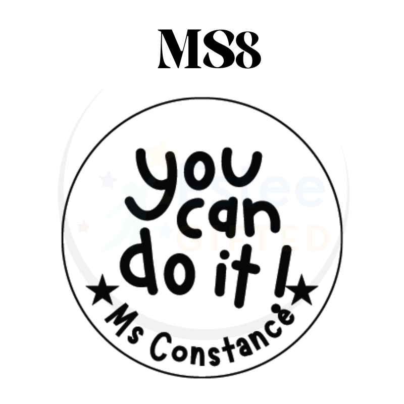 Custom Motivational Stamps for Teachers | Fun & Effective Self-Inking Stamp | 30mm x 28mm | Personalised with Name