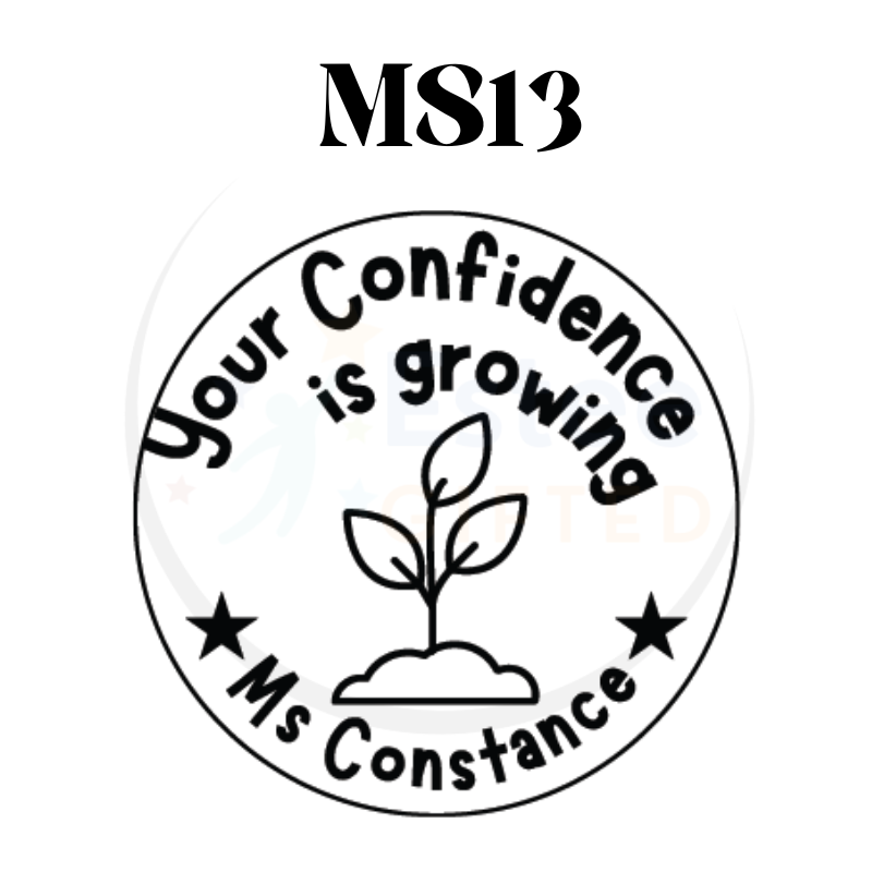Custom Motivational Stamps for Teachers | Fun & Effective Self-Inking Stamp | 30mm x 28mm | Personalised with Name