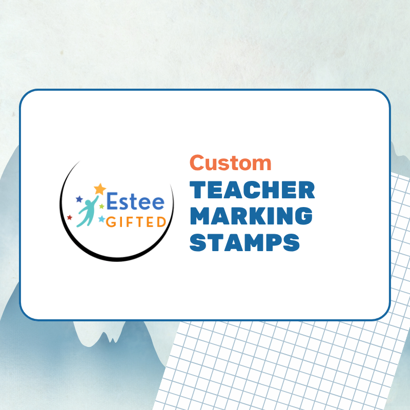 Custom Chinese Composition Teacher Marking Stamps | Self-Inking | 84mm x 54mm | Personalised with Name