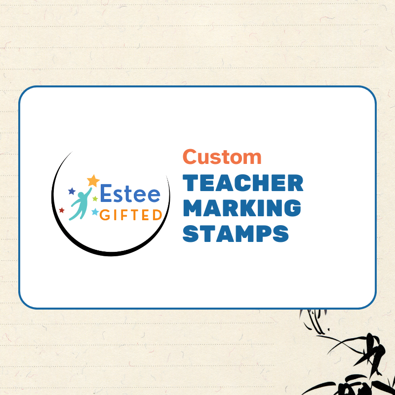 Custom Chinese Teacher Stamps | Fun & Encouraging Self-Inking Stamp | 28mm x 33mm | Personalised with Name