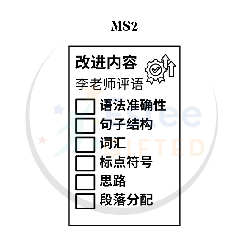 Custom Chinese Composition Teacher Marking Stamps | Self-Inking | 84mm x 54mm | Personalised with Name