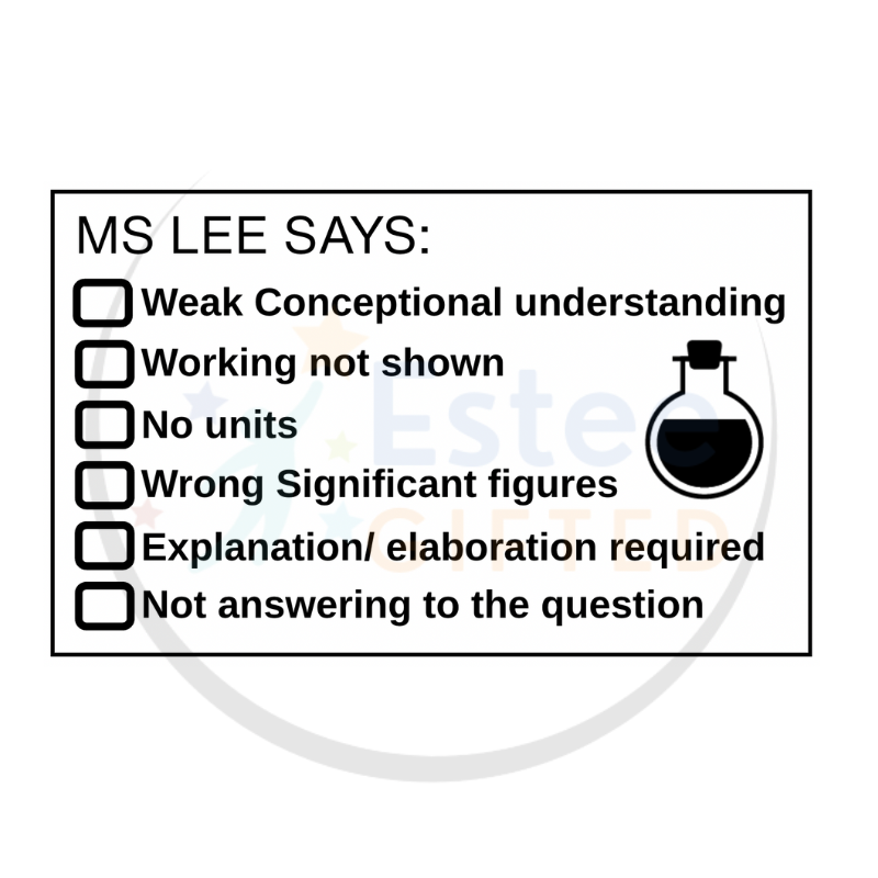 Custom Science Teacher Checklist Stamps – Primary & Secondary Marking Tool | C.E.R. | Graph | Error Feedback | Personalised