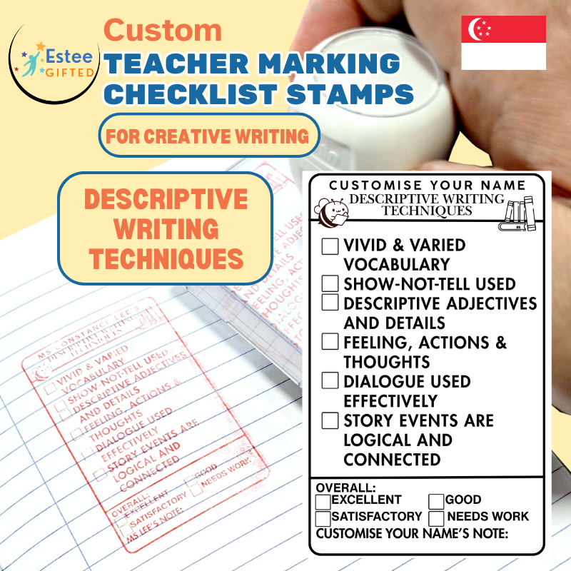 Custom Teacher Marking Checklist Stamp – Creative Writing (Personalised)