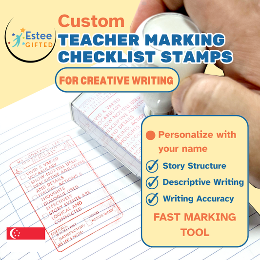 Custom Teacher Marking Checklist Stamp – Creative Writing (Personalised)