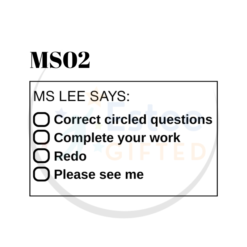 Custom Mathematics Teacher Checklist Stamps – Primary School Marking Tool | Personalised | 54×34mm